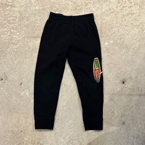 Jordan Kids Black Sweatpants with Colorful Logo